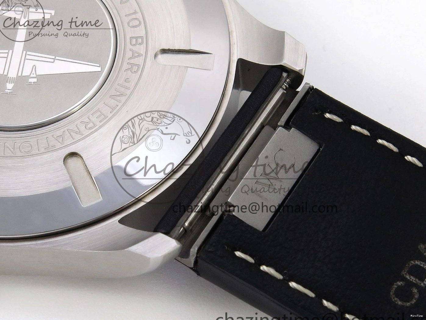 MIROTIME 0226 Pilot Mark XX IW328203 ZF 1:1 Best Edition Blue Dial on Dark Blue Leather Strap A Snug 7024